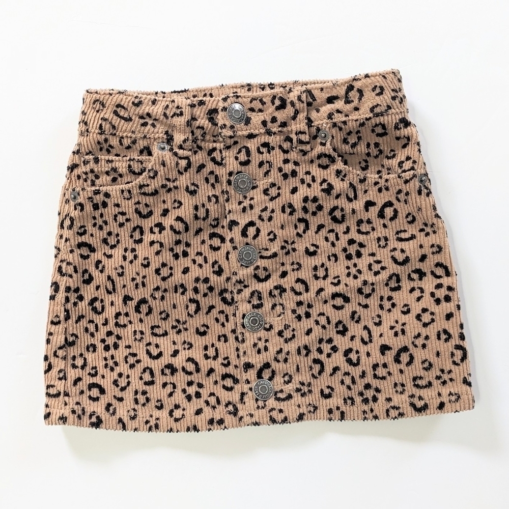 Cat & Jack Girls Leopard Print Corduroy Skirt